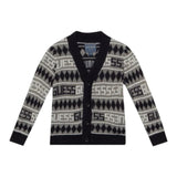 Guess Cardigan Bicolore con Loghi Bianco per Bambino N5BR06Z2BB0XJ BIANCO GUESS 