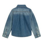 Guess Camicia In Denim tinta unita Azzurro per Neonato N5RH05D5K80 AZZURRO GUESS 