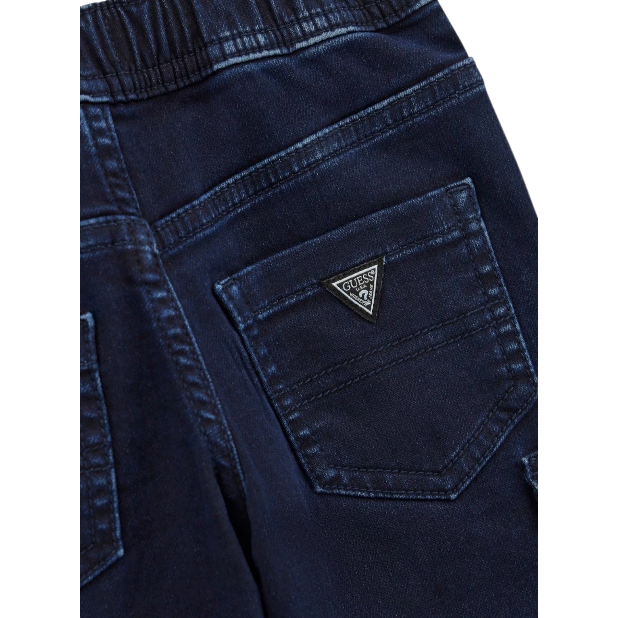 Guess Jeans tinta unita con Elastico In Vita Blu per Neonato N5YA03KCY70N BLU GUESS 