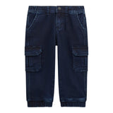 Guess Jeans tinta unita con Elastico In Vita Blu per Neonato N5YA03KCY70N BLU GUESS 