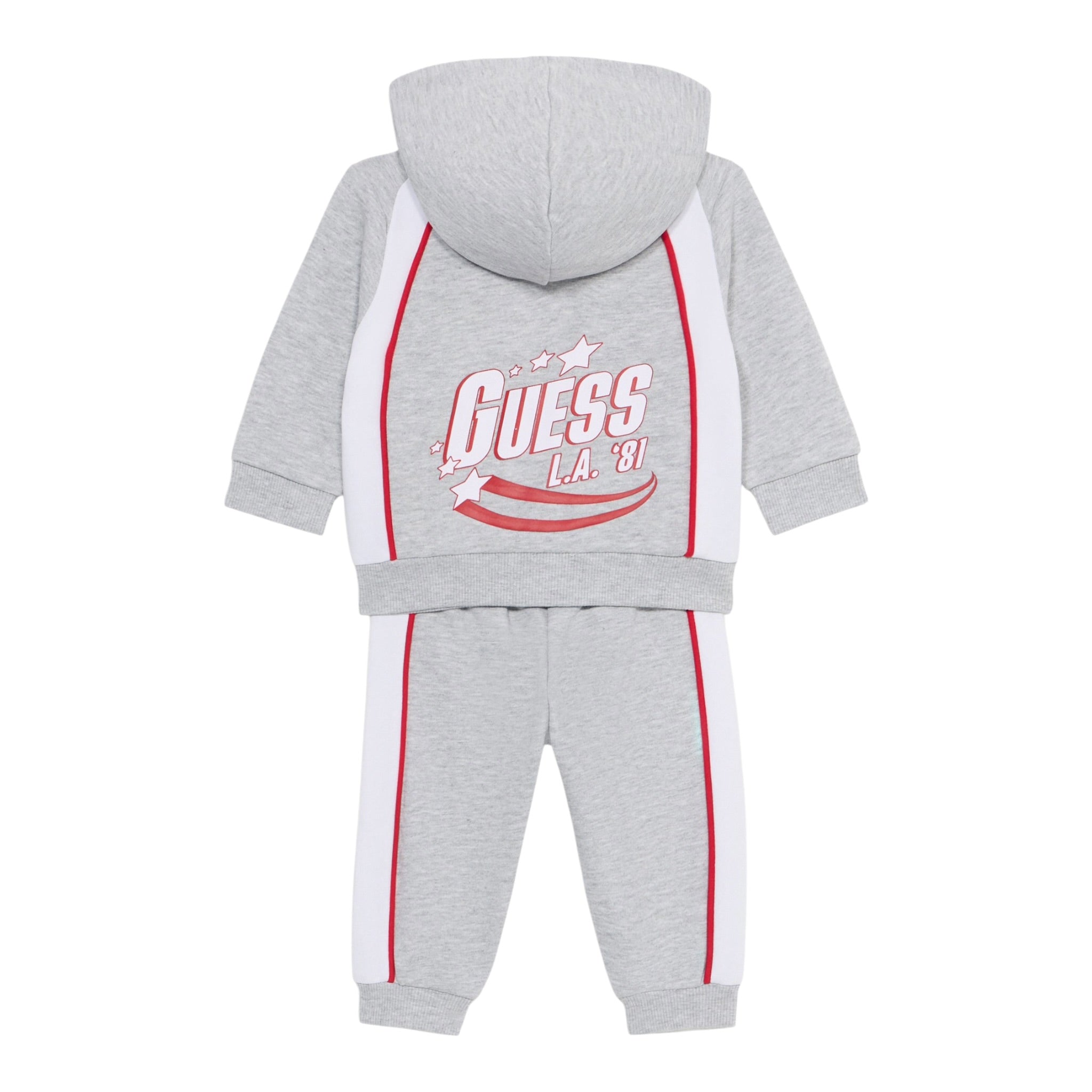 Guess Completo 2Pz Felpa-Pantalone tinta unita Grigio per Bambino N5YG01KA6R4 GRIGIO GUESS 