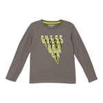 Guess Shirt tinta unita Girocollo con Stampa Grigio per Neonato N5YI03K8HM4 GRIGIO GUESS 