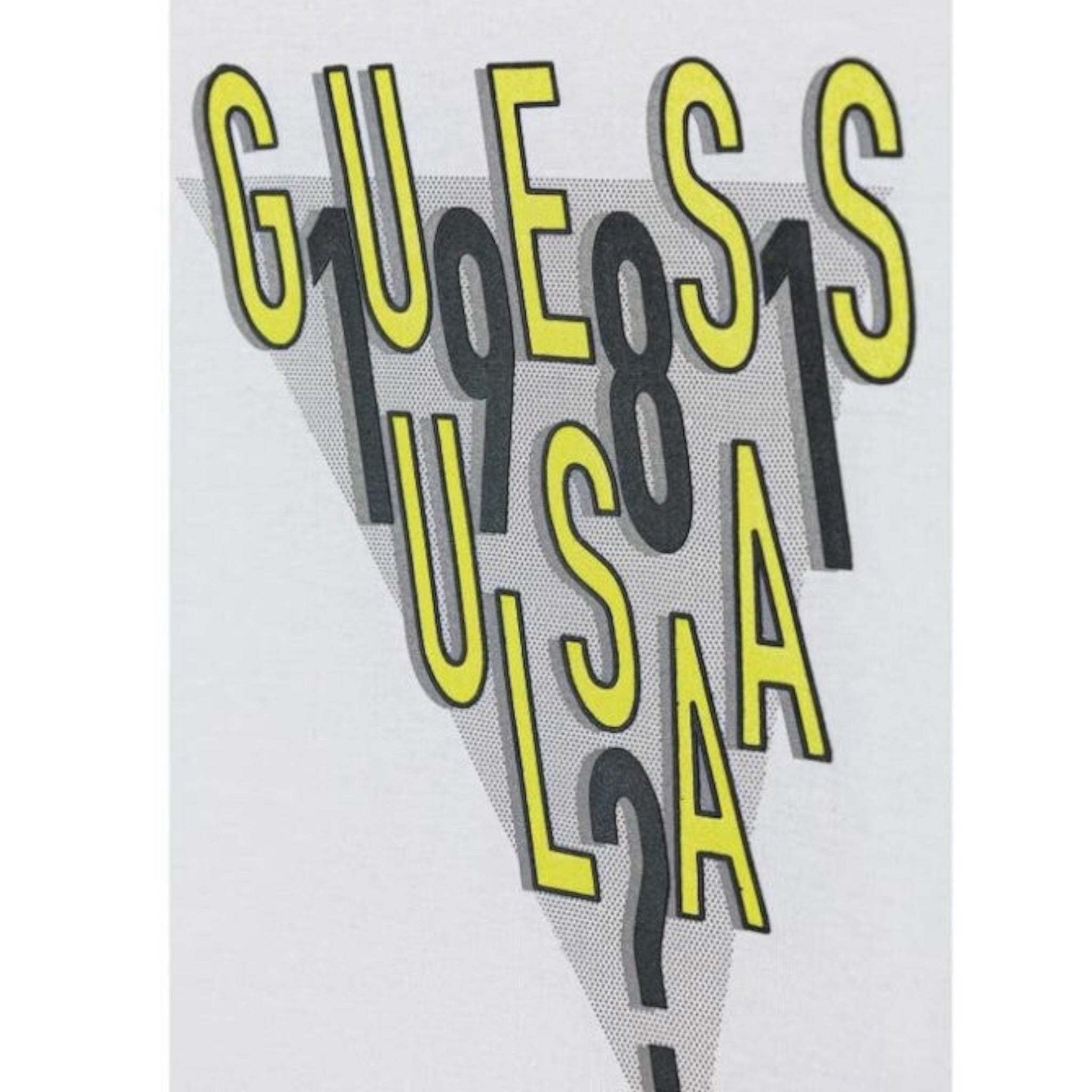 Guess Shirt tinta unita Girocollo con Stampa Bianco per Neonato N5YI03K8HM4X BIANCO GUESS 