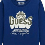 Guess Shirt tinta unita con Stampa Blu per Neonato N5YI13K8HM0 BLU GUESS 