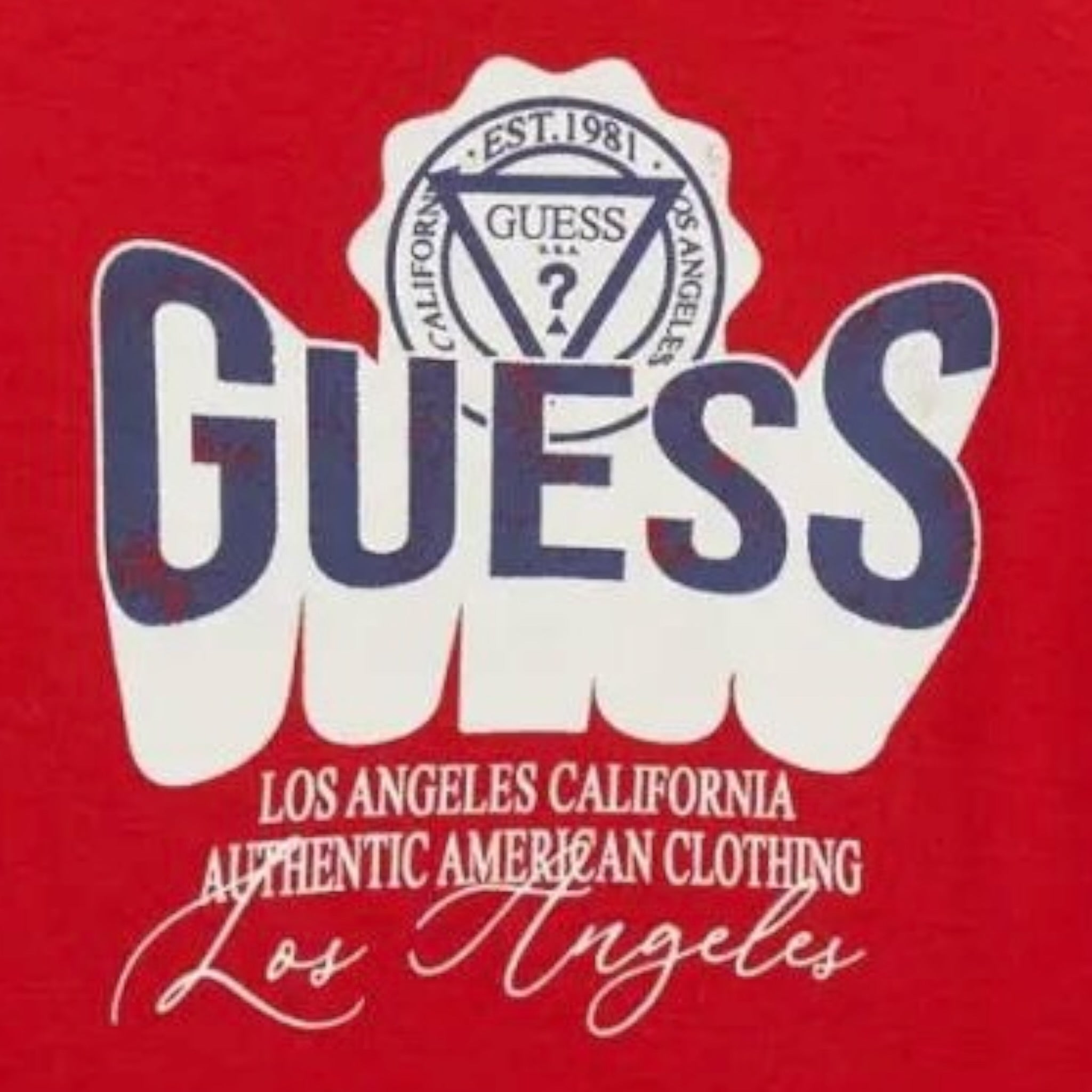 Guess Shirt tinta unita con Stampa Rosso per Neonato N5YI13K8HM0X ROSSO GUESS 