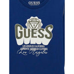 Guess Shirt tinta unita con Stampa Blu per Neonato N5YI13K8HM0XXN BLU GUESS 