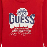 Guess Shirt tinta unita con Stampa Rosso per Bambino N5YI13K8HM0XX ROSSO GUESS 