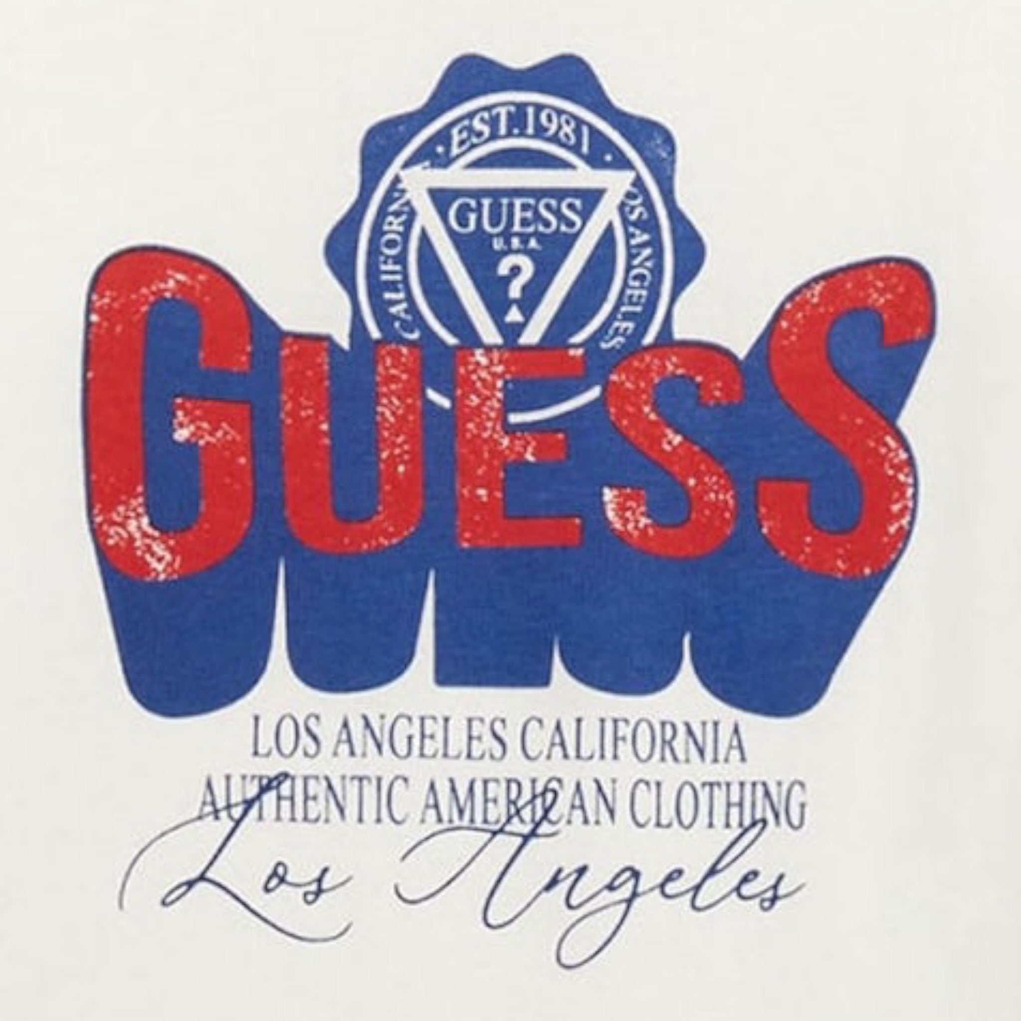 Guess Shirt tinta unita con Stampa Bianco per Neonato N5YI13K8HM0XXXX BIANCO GUESS 