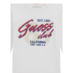 Guess Shirt tinta unita con Stampa Bianco per Bambino N5YI15K8HM4X BIANCO GUESS 