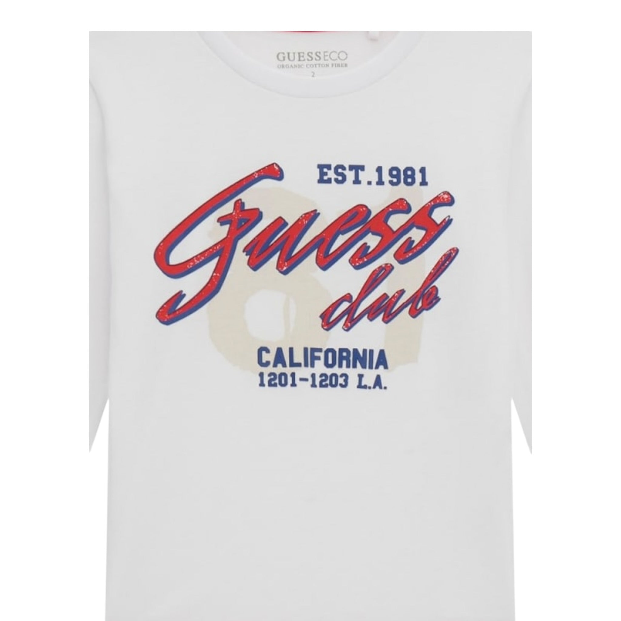 Guess Shirt tinta unita con Stampa Bianco per Neonato N5YI15K8HM4XN BIANCO GUESS 