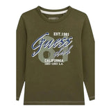 Guess Shirt tinta unita con Stampa Verde per Neonato N5YI15K8HM4XN VERDE GUESS 