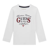 Guess Shirt tinta unita con Stampa Bianco per Neonato N5YI21K8HM4 BIANCO GUESS 