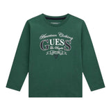 Guess Shirt tinta unita con Stampa Verde per Neonato N5YI21K8HM4 VERDE GUESS 
