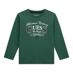 Guess Shirt tinta unita con Stampa Verde per Neonato N5YI21K8HM4 VERDE GUESS 