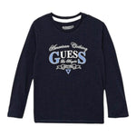Guess Shirt tinta unita con Stampa Blu per Neonato N5YI21K8HM4X BLU GUESS 