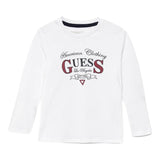 Guess Shirt tinta unita con Stampa Bianco per Neonato N5YI21K8HM4XX BIANCO GUESS 