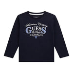 Guess Shirt tinta unita con Stampa Blu per Neonato N5YI21K8HM4XX BLU GUESS 