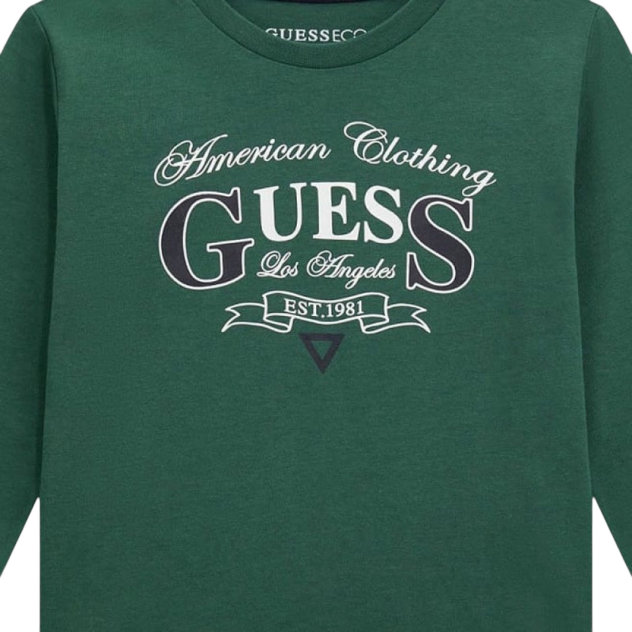 Guess Shirt tinta unita con Stampa Verde per Neonato N5YI21K8HM4XX VERDE GUESS 