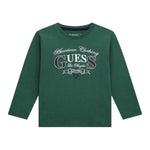 Guess Shirt tinta unita con Stampa Verde per Neonato N5YI21K8HM4XX VERDE GUESS 