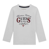 Guess Shirt tinta unita con Stampa Bianco per Neonato N5YI21K8HM4XXXN BIANCO GUESS 