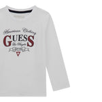 Guess Shirt tinta unita con Stampa Bianco per Neonato N5YI21K8HM4XXXN BIANCO GUESS 