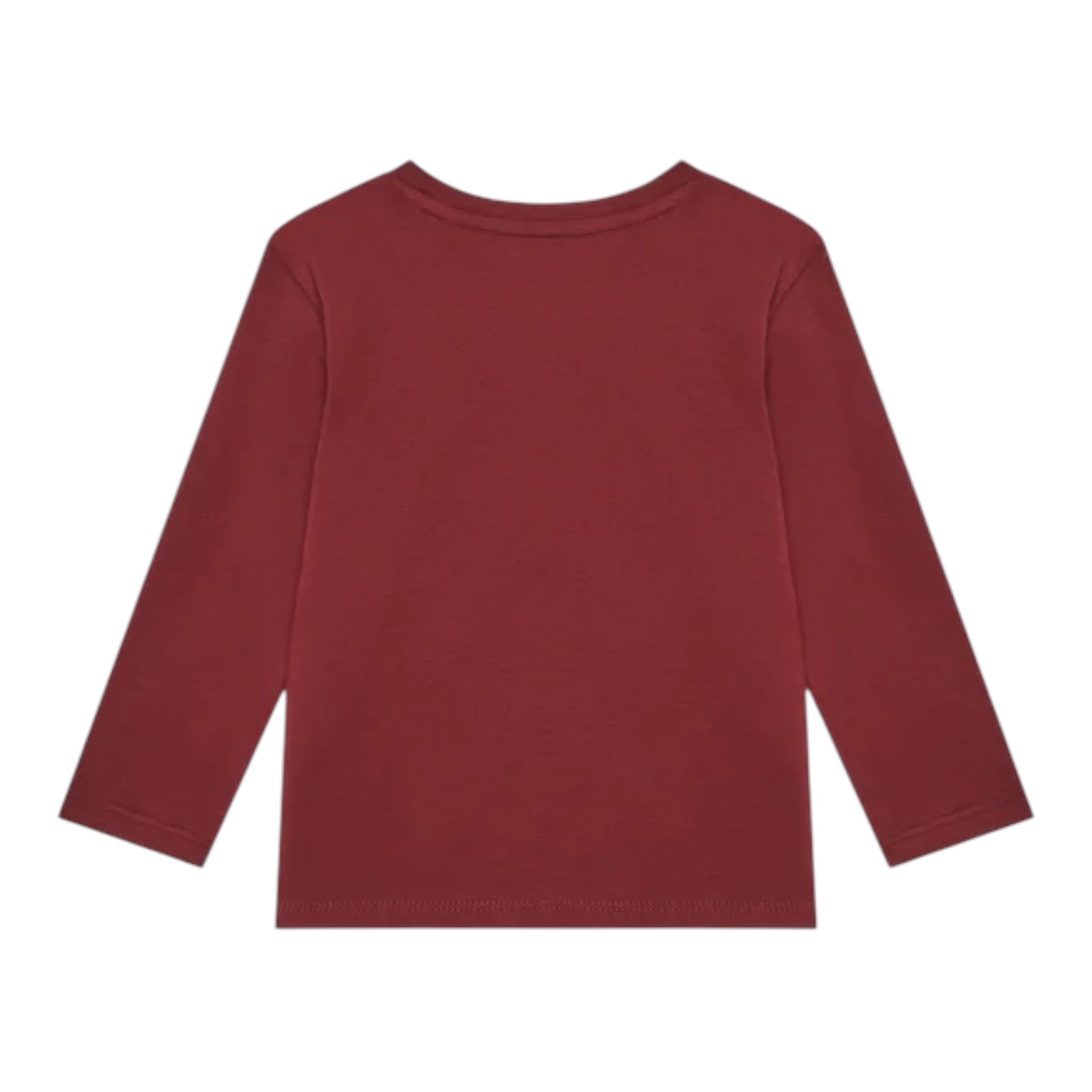 Guess Shirt tinta unita Girocollo con Stampa Bordeaux per Bambino N5YI23K8HM4XX BORDEAUX GUESS 
