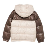 Guess Giubbino Bicolore con Zip E Cappuccio Beige per Neonato N5YL00WEGY00 BEIGE GUESS 