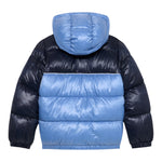 Guess Giubbino Bicolore con Zip E Cappuccio Azzurro per Neonato N5YL00WEGY0 AZZURRO GUESS 