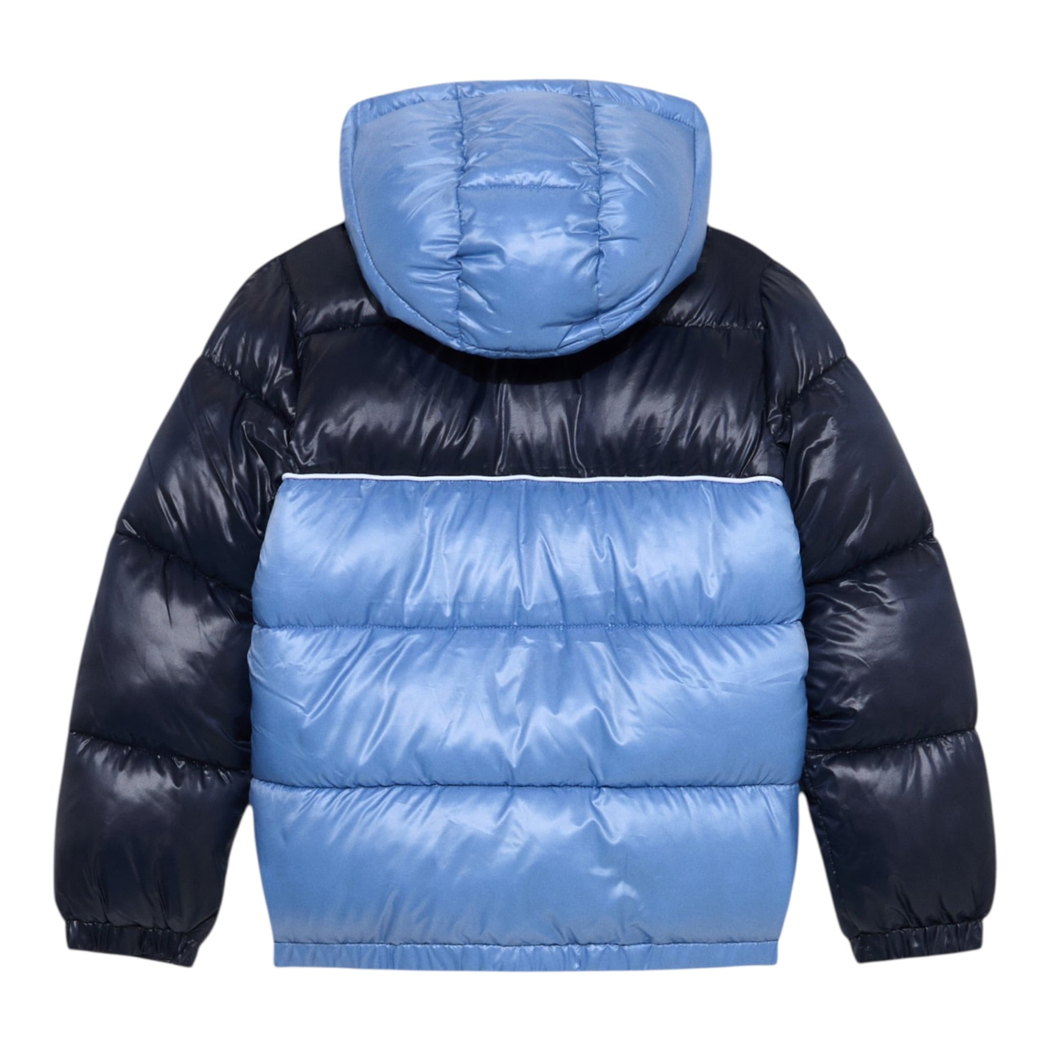 Guess Giubbino Bicolore con Zip E Cappuccio Azzurro per Neonato N5YL00WEGY0 AZZURRO GUESS 