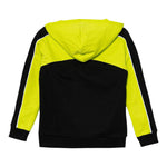 Guess Felpa Bicolore con Zip E Cappuccio Nero per Bambino N5YQ02KA6R4 NERO GUESS 