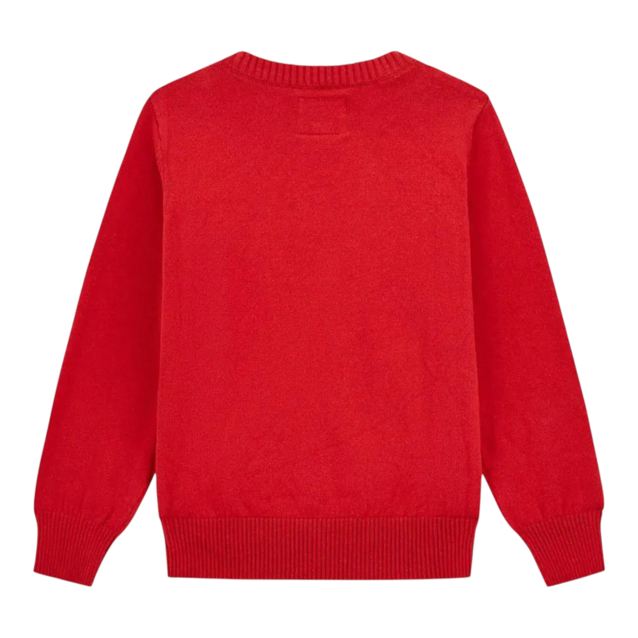 Guess Maglia Girocollo tinta unita con Ricami Rosso per Neonato N5YR03Z2VV0 ROSSO GUESS 