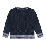 Guess Cardigan tinta unita con Logo Blu per Neonato N5YR04Z3FE0 BLU GUESS 