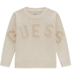 Guess Maglia tinta unita con Ricami Panna per Bambino N5YR05Z3OK1 PANNA GUESS 