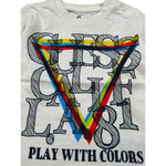 Guess Shirt Girocollo tinta unita con Stampa Panna per Neonato N63I4430IO9 PANNA GUESS 