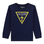 Guess Felpa tinta unita con Stampa Blu per Neonato N73Q10KAUG0 BLU GUESS 
