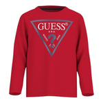 Guess Shirt tinta unita con Stampa Rosso per Neonato N84I24K8HM0 ROSSO GUESS 