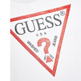 Guess Shirt tinta unita con Stampa Bianco per Neonato N84I24K8HM0X BIANCO GUESS 