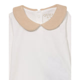 Guess Completo 2Pz Body-Salopette Bicolore Bianco/Beige per Neonato S5YG09K6YW1 BIANCO/BEIGE GUESS 