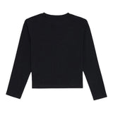 Guess Shirt Girocollo tinta unita con Brillantini Nero per Bambina SHITGGU NERO GUESS 