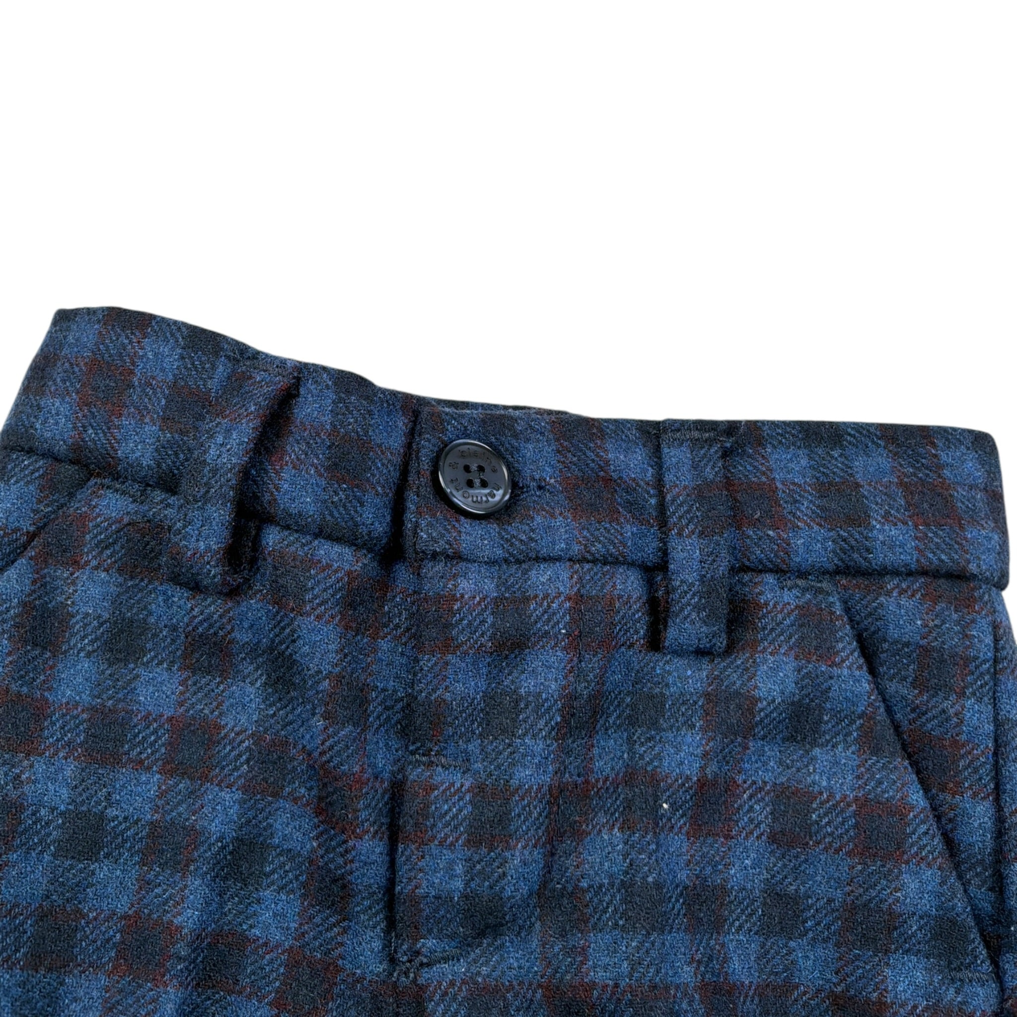 Harmont & Blaine Pantalone Fantasia Quadri Blu per Neonato JLW001 BLU HARMONT & BLAINE 