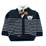 Hashstag For Boys Completo 2 Pezzi Camicia-Cardigan Blu per Neonato 243606 BLU HASHSTAG FOR BOYS 