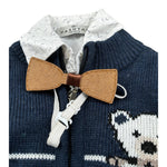 Hashstag For Boys Completo 2 Pezzi Camicia-Cardigan Blu per Neonato 243606 BLU HASHSTAG FOR BOYS 