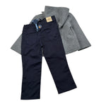 Hashstag For Boys Completo 3 Camicia-Cardigan-Pantalone Grigio per Neonato 243623 GRIGIO HASHSTAG FOR BOYS 