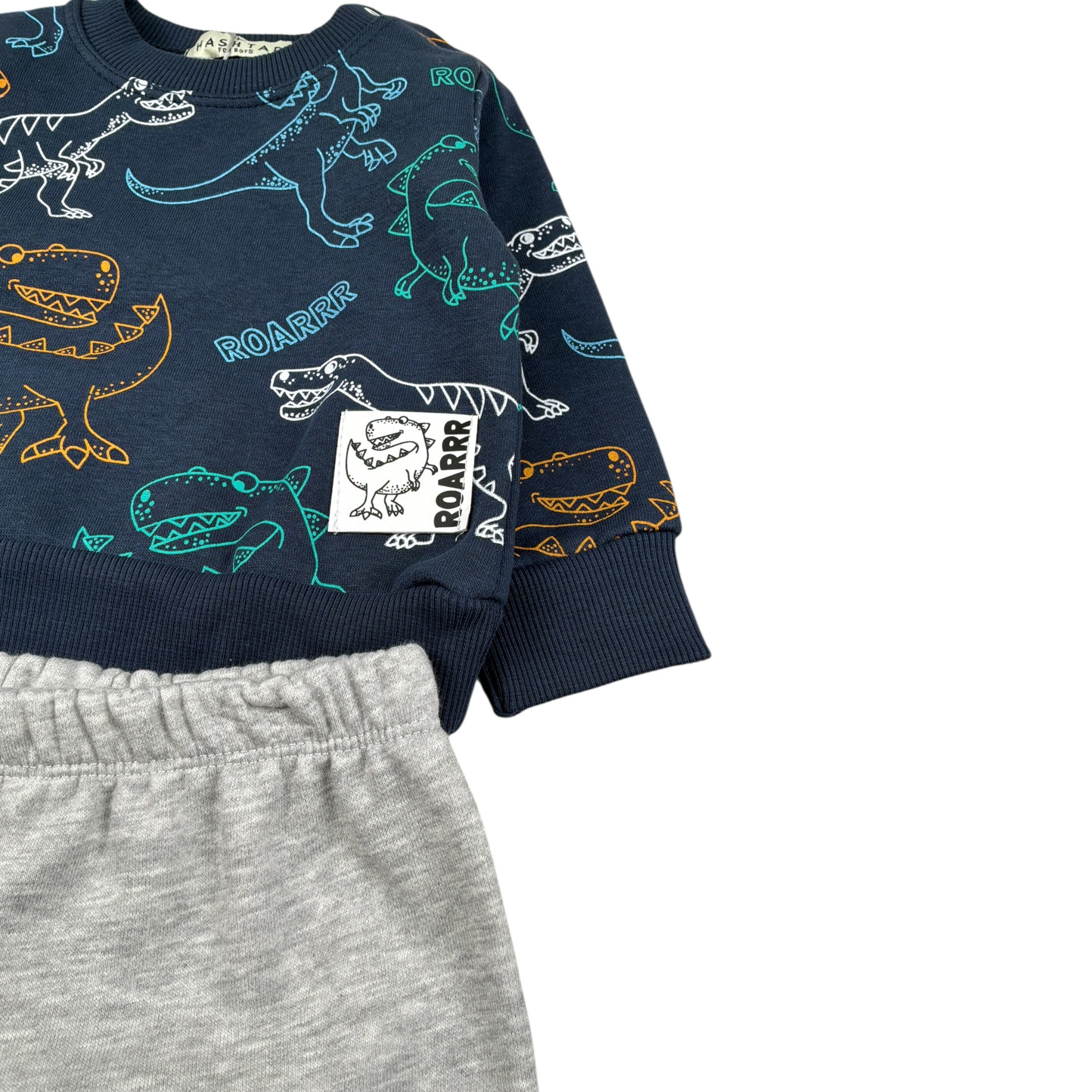 Hashstag For Boys Completo 2 Pezzi Felpa-Pantalone Blu per Neonato 255612 BLU HASHSTAG FOR BOYS 