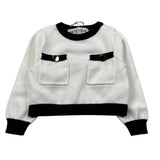 Hate Love Maglia Girocollo tinta unita Panna per Neonata HLNSW02047 PANNA HATE LOVE 