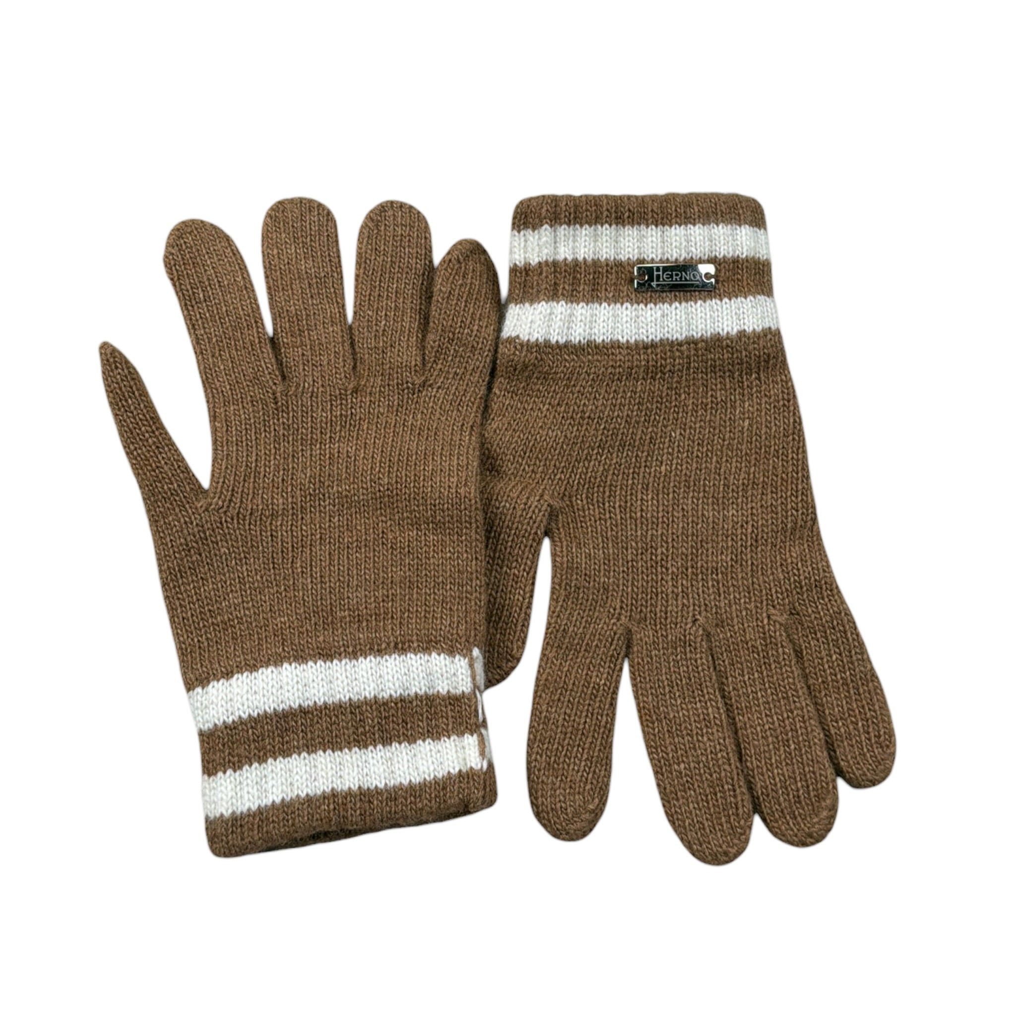 Herno Guanti tinta unita con Logo Cammello per Bambino GUA00002X CAMMELLO HERNO 