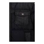 Herno Giubbino tinta unita con Zip E Cappuccio Blu per Bambino PI000158B BLU HERNO 