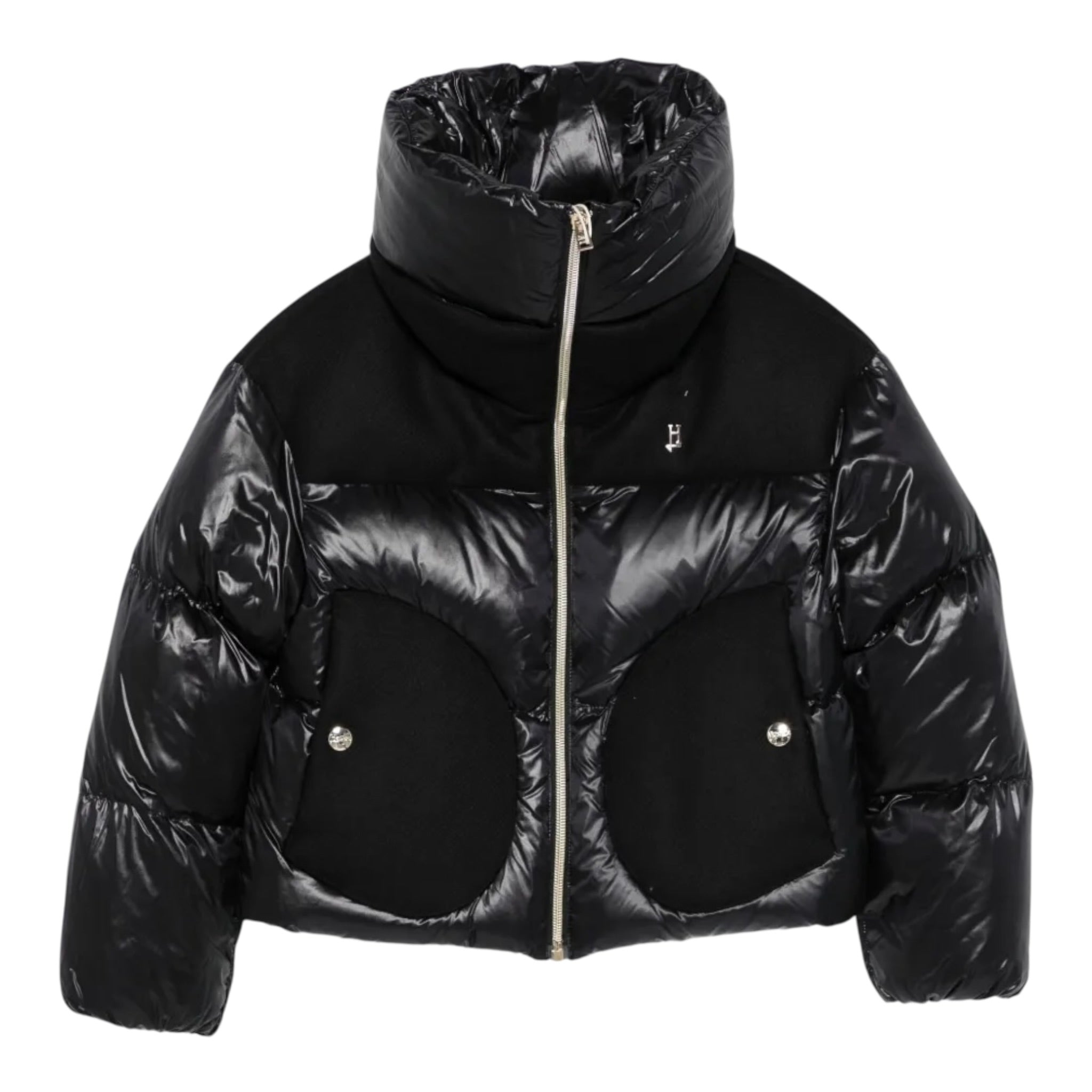 Herno Giubbino tinta unita con Zip Blu per Bambina PI000190G BLU HERNO 