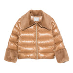 Herno Giubbino tinta unita con Zip Beige per Bambina PI00183G BEIGE HERNO 