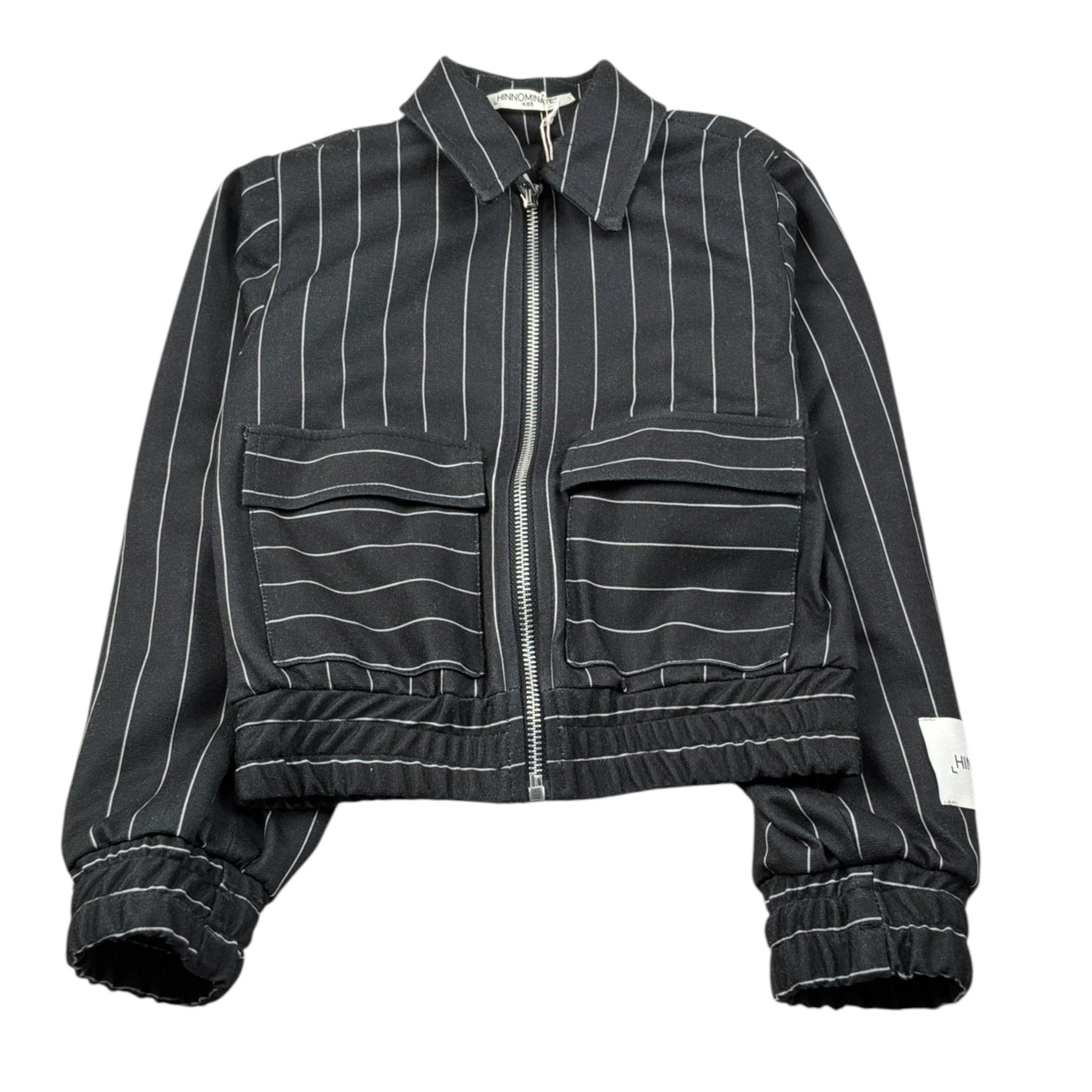 Hinnominate Giubbino tinta unita con Zip Nero per Bambina 3631J00106 NERO HINNOMINATE 